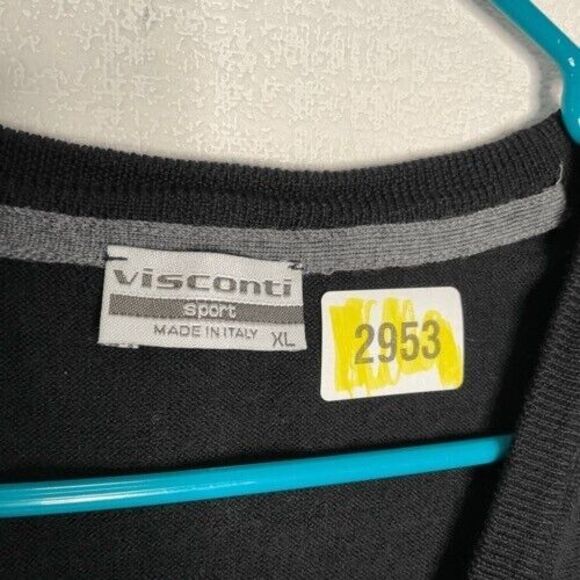 Visconti Sport Men’s Size XL Wool Knit Button Front Academia Vest Cardigan Italy - Picture 2 of 9